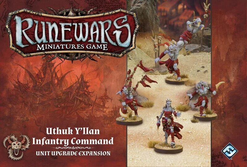 

Fantasy Flight Games Runewars Minis Uthuk Y’llan Infantry Command, Ages 13+
