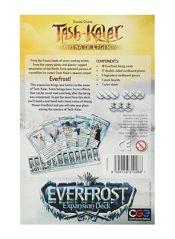 Czech Games Edition Tash-Kalar: Arena of Legends - Everfrost Board Game, 13+ Years