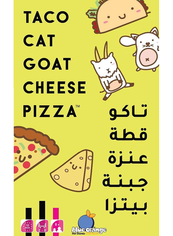 Blue Orange Games Taco Cat Goat Cheese Pizza Card Game, Arabic/English