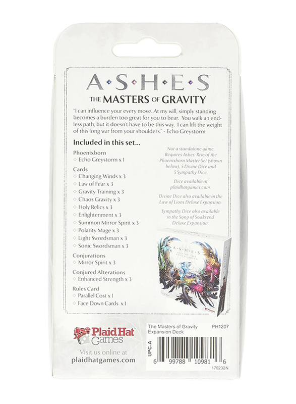 Plaid Hat Games Ashes LCG Deck 07: The Masters of Gravity Card Game