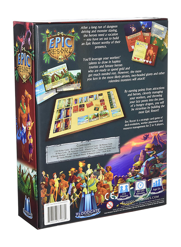 Floodgate Games Epic Resort 2nd Edition Board Game, 13+ Years