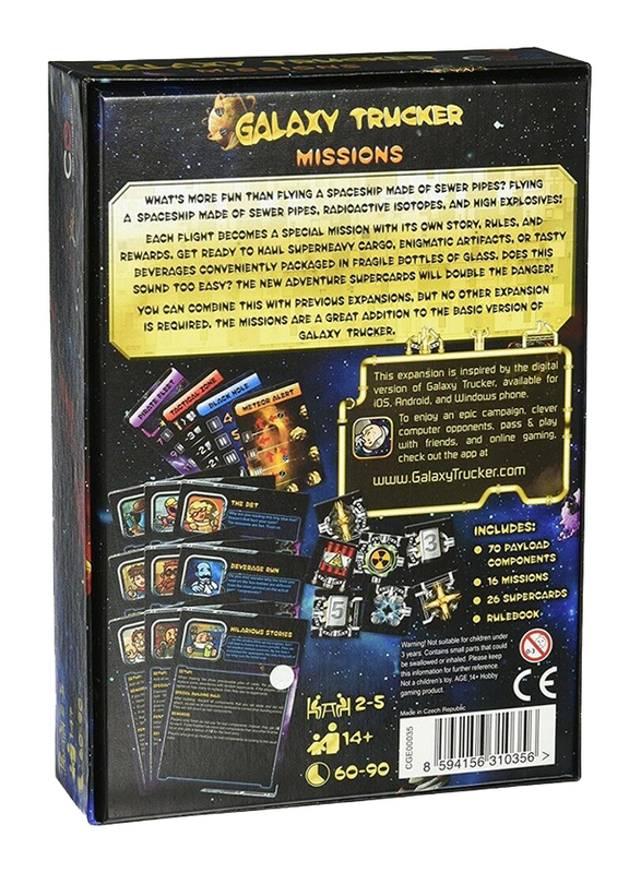 Czech Games Edition Galaxy Trucker: Missions Board Game, 14+ Years