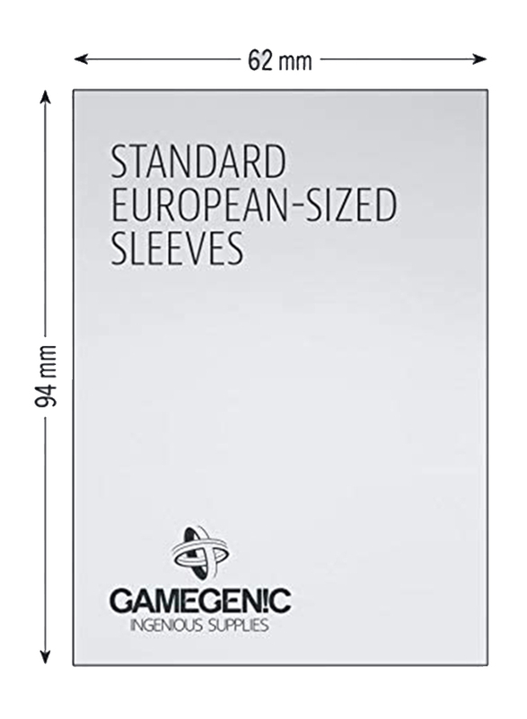 Gamegenic Prime Standard European Board Game Sleeves, 50 Pieces, Purple