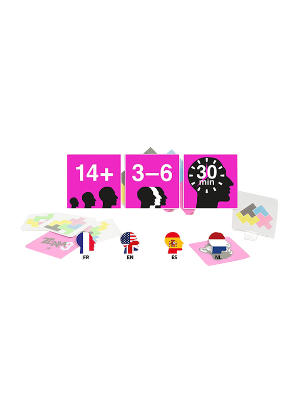Brain Games Team3 Board Game, Pink, 14+ Years
