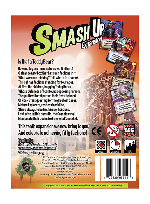 AEG Smash Up: What Were We Thinking Board Game, 14+ Years