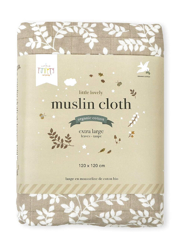 

A Little Lovely Company Muslin Cloth, Extra Large, 0-6 Months, Little Flowers