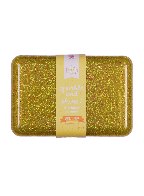 

A Little Lovely Company Glitter Lunch Box, Gold