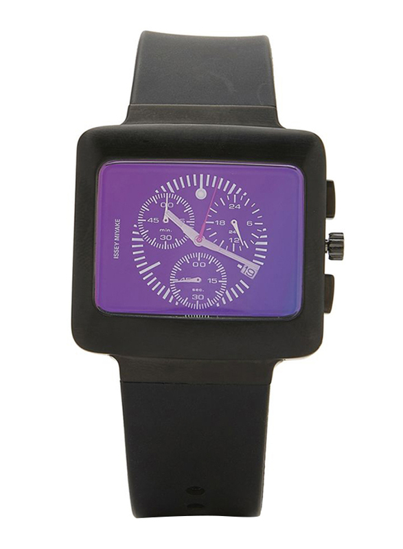 Issey Miyake Vakio Analog Unisex Watch with Rubber Band, ISM60006,  Black-Purple - Branded Watches | Casio, Cerruti, Police | DubaiStore -  Dubai Store