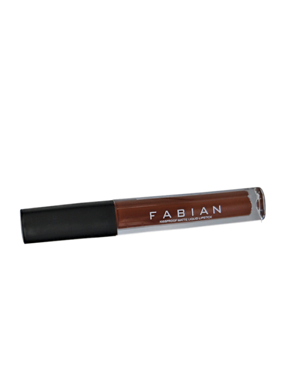 Fabian Cosmetics Kissproof Matte Liquid Lipstick, 01 True Naked, Brown