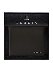 لينسيا محفظة بطية ثنائية من الجلد للرجال، LMW-16001، Oak بني