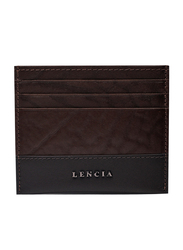 لينسيا حافظة بطاقات من الجلد للرجال، LMWC-15991، بني