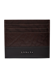 Lencia Leather Card Holder for Men, LMWC-15991, Brown