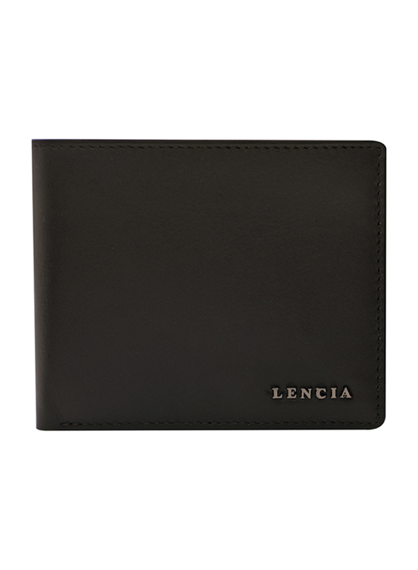 لينسيا محفظة بطية ثنائية من الجلد للرجال، LMW-16001، Oak بني