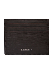 Lencia Leather Card Holder for Men, LMWC-15994, Brown