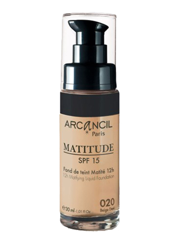 Arcancil Matitude 12 Hour Fluid Foundation, 020 Beige Dore