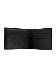 Lencia Leather Bi-Fold Wallet for Men, LMW-15988-B, Black