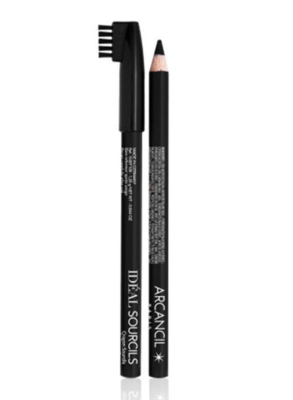 Arcancil Ideal Sourcil Eyebrow Pencil, 100 Noir, Black