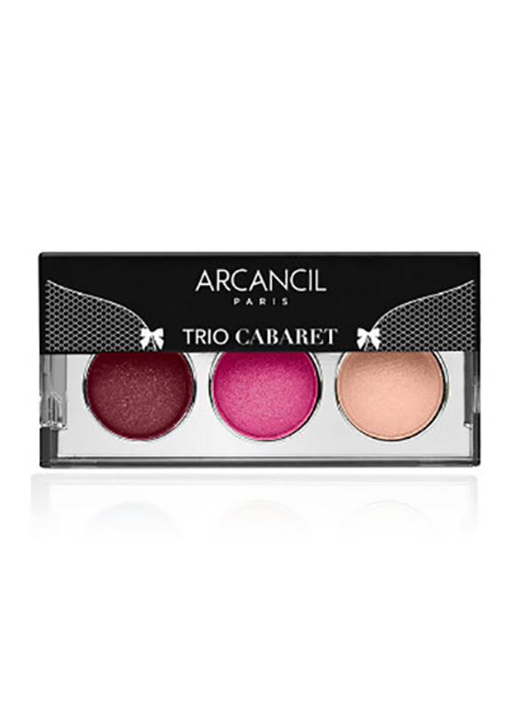 Arcancil Trio Cabaret Eyeshadow, 006 Prune Theatral, Multicolour