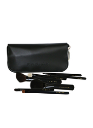 Fabian Cosmetics 7-Pieces Brush Set with Bag, Black
