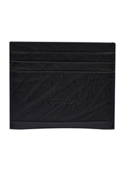Lencia Leather Card Holder for Men, LMWC-15991, Black