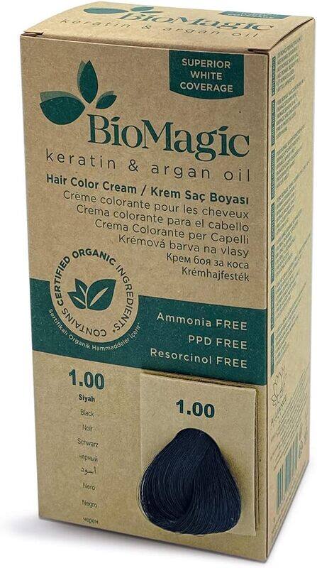 

Biomagic Hair Color, 60ml, 1/00 Black