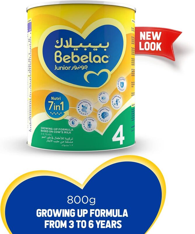 Bebelac Junior Nutri 7In1 Growing Up Formula, 3-6 Years, 800g