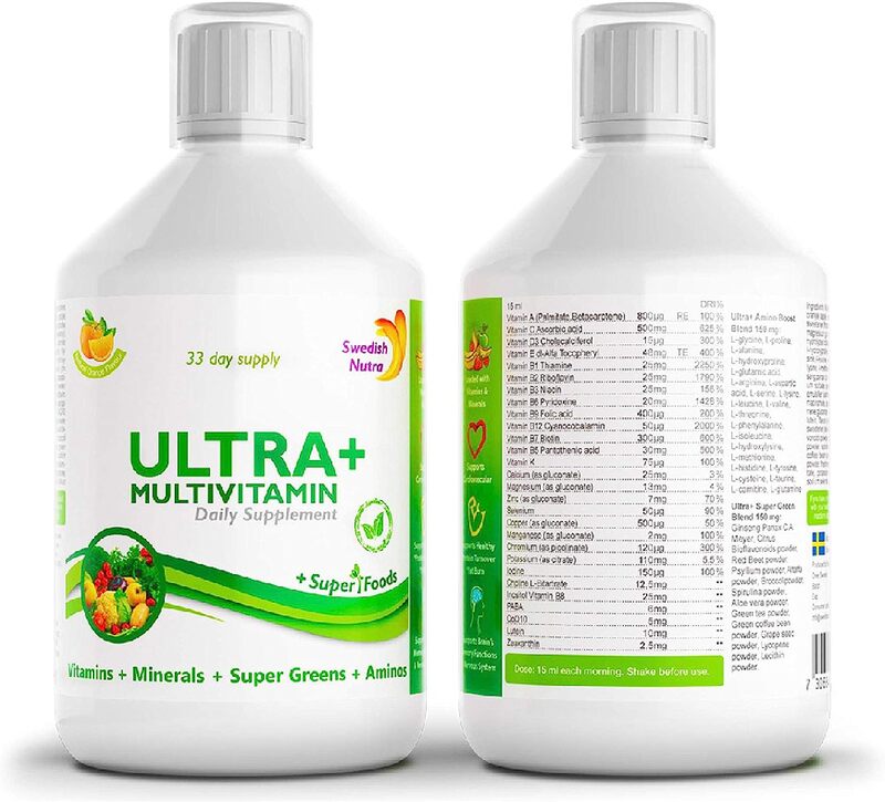 Swedish Nutra Ultra+ Multivitamin, 500ml