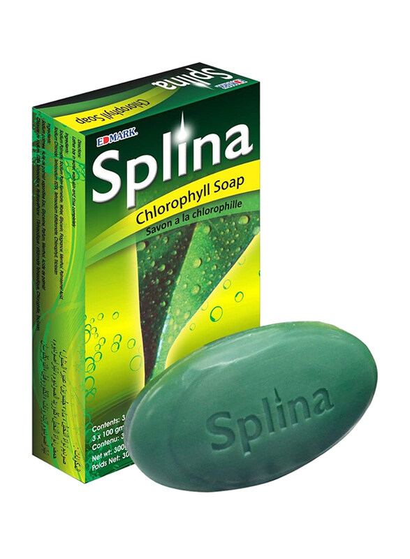 

Edmark Splina Chlorophyll Soap, 3 x 100g