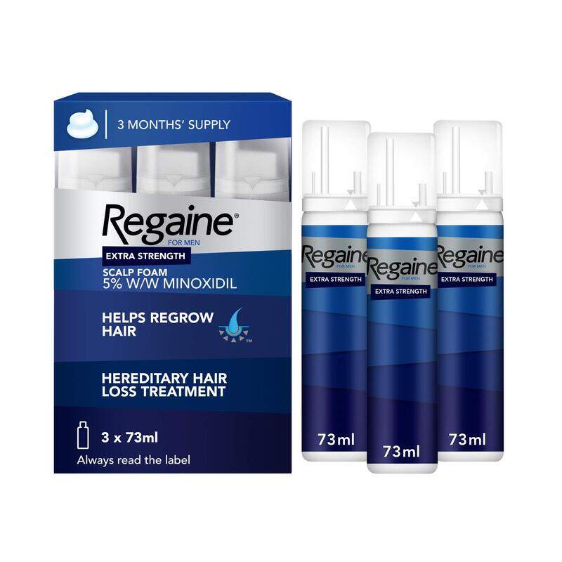 

Regaine Hair Loss & Hair Growth Scalp Foam Treatment, 3 x 73ml