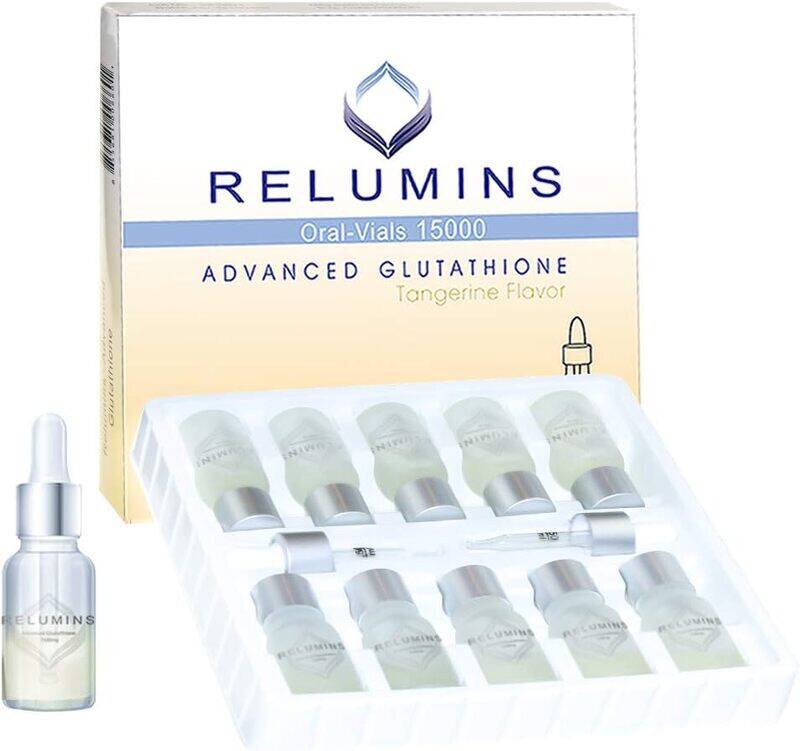 

Relumins Advanced Oral Glutathione Skin Whitening, 15000mg, 10 Vials