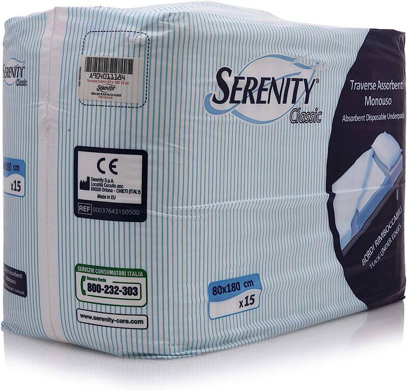 

Serenity Absorbent Disposable Underpads, 80 x 180cm