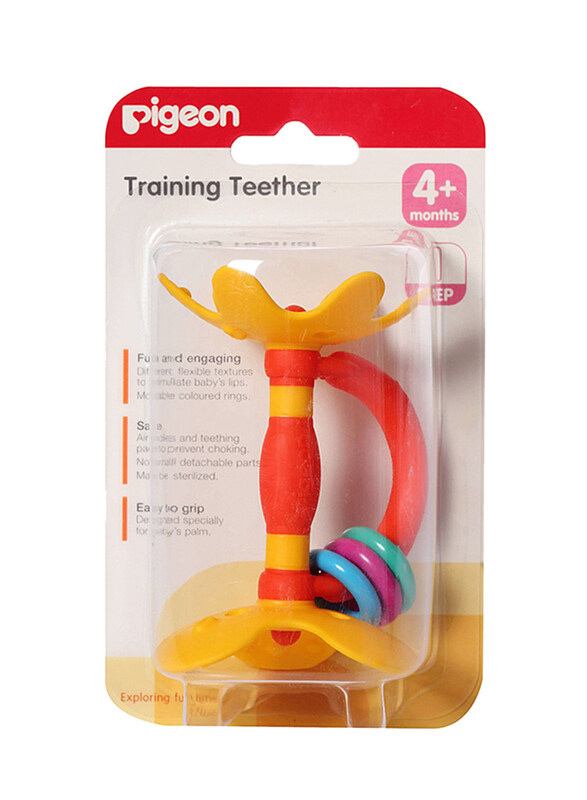 

Pigeon BPA-Free Training Teether Step 1, 4+ Months, Multicolour