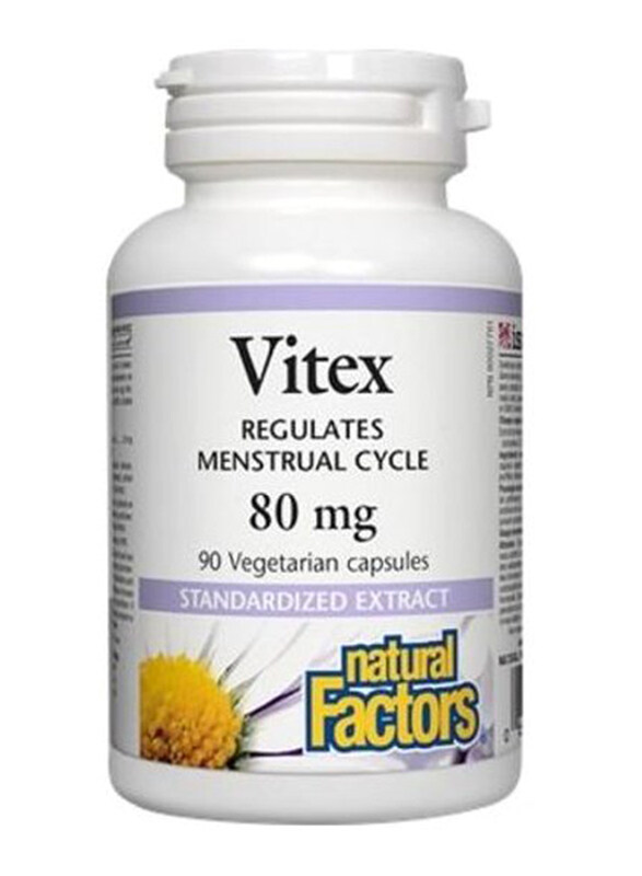 

Natural Factors Vitex, 80mg, 90 Capsules