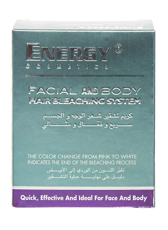 

Energy Cosmetics Facial and Body Hair Bleaching System, Set