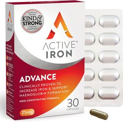 Solvotrin Active Iron Advance Iron Supplement, 25mg, 30 Capsules