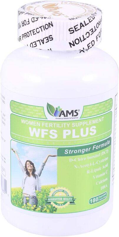 

AMS Women Fertility Supplements Wfs Plus Capsules, 180 Capsules