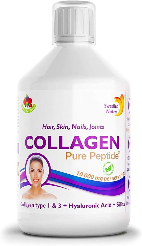 Swedish Nutra Collagen Pure Liquid Peptide, 10000mg, 500ml