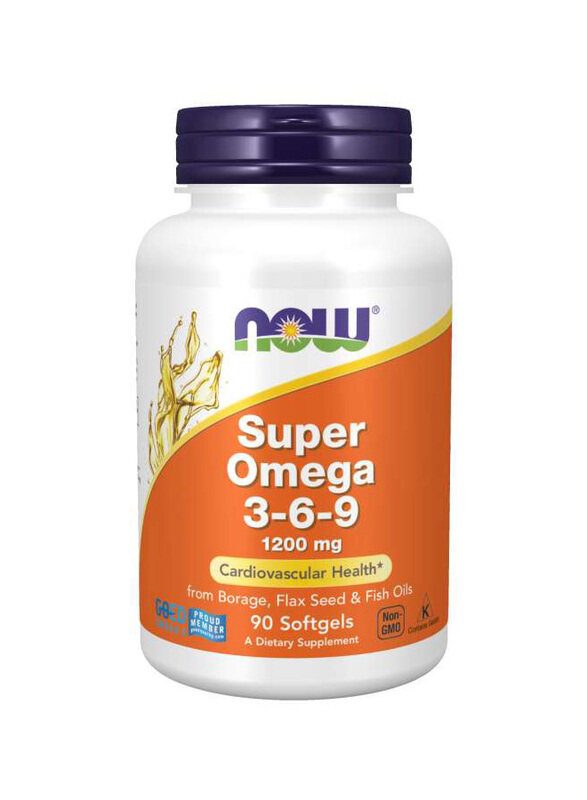 

Now Foods Super Omega 3-6-9 Vitamin, 1200mg, 90 Softgels