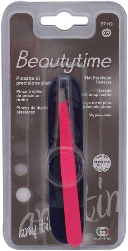 

Beautytime BT119 Flat Precision Tweezer, Pink