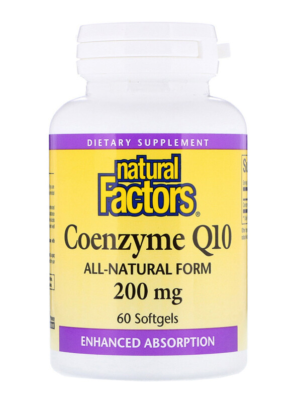 

Natural Factors Coenzyme Q10, 200 Mg, 60 Capsules