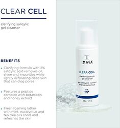 Image Skincare CC-100N Clear Cell Salicylic Gel Cleanser, 177ml