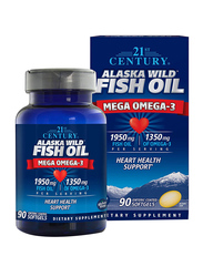 21St Century Alaska Fish Oil Dietary Supplement, 1350mg, 90 Pieces