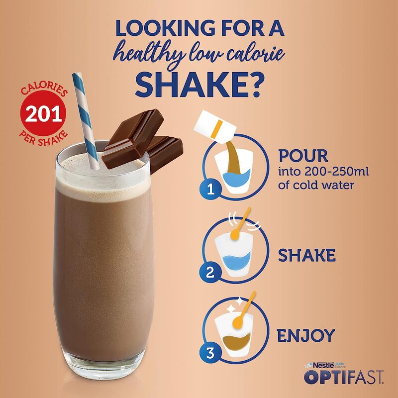 Optifast Very Low Calorie Chocolate Flavor Diet Shake, 636gm