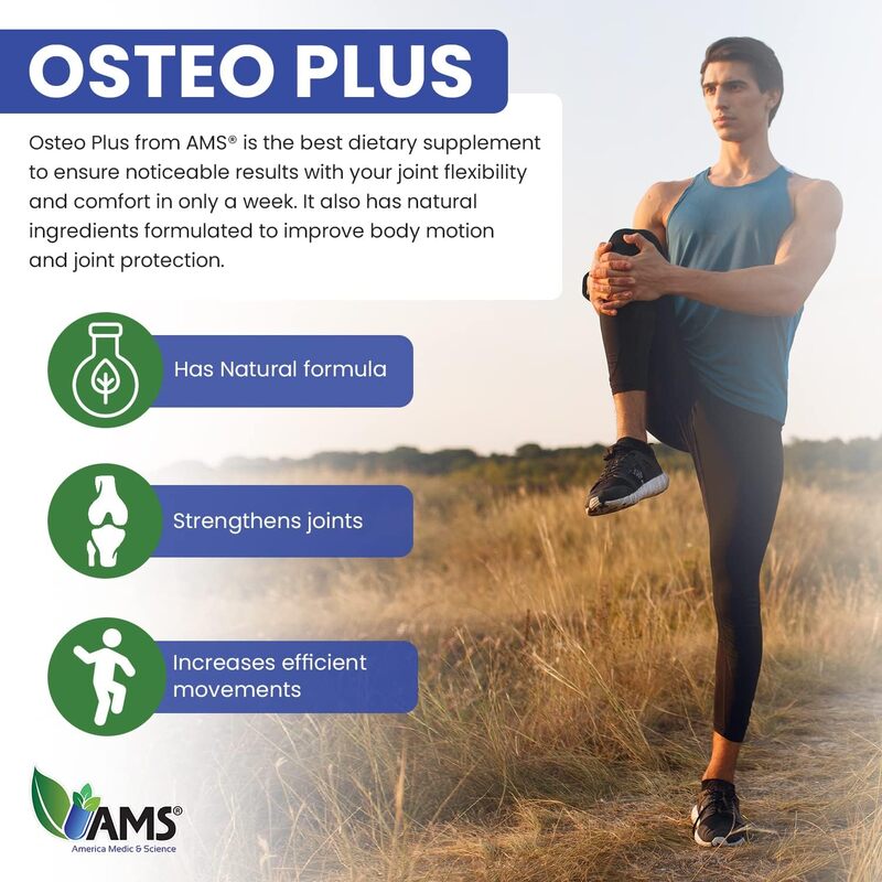 AMS Osteo Plus Dietary Supplement, 96 Caplets