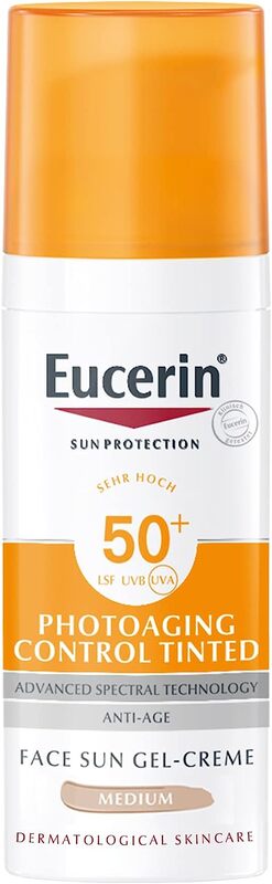 Eucerin Sun Cream CC SPF50+, Medium, 50ml