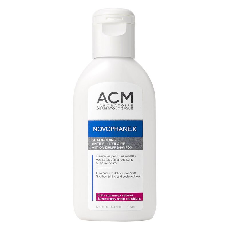 ACM Laboratoire Dermatologique Novophane K Anti Dandruff Treatment Shampoo, 125ml