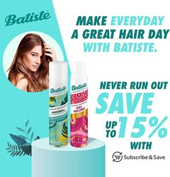 Batiste Brunette Dry Shampoo for Colour Hair, 200ml