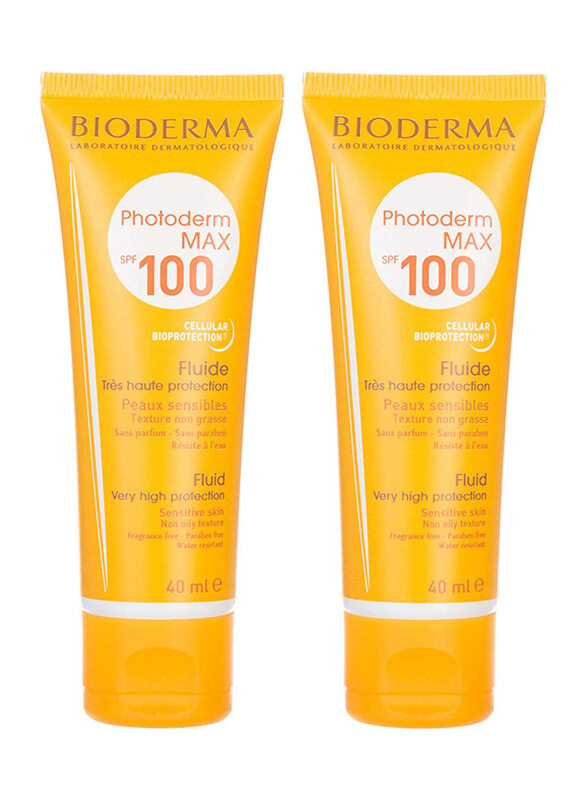 

Bioderma Photoderm Max SPF 100 Fluid Sunscreen Set, 2 Pieces, 40ml