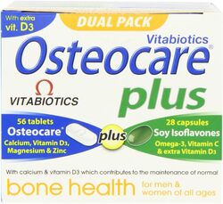 Vitabiotics Osteocare Plus Omega 3 & Soy Isoflavones, 84 Capsules