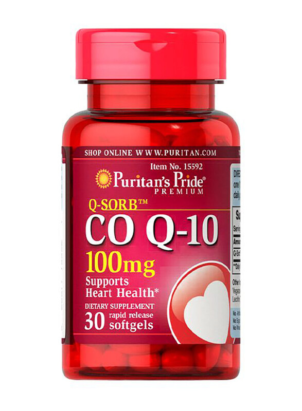 

Puritan's Pride Q-SORB Co Q-10, 100mg, 30 Softgels